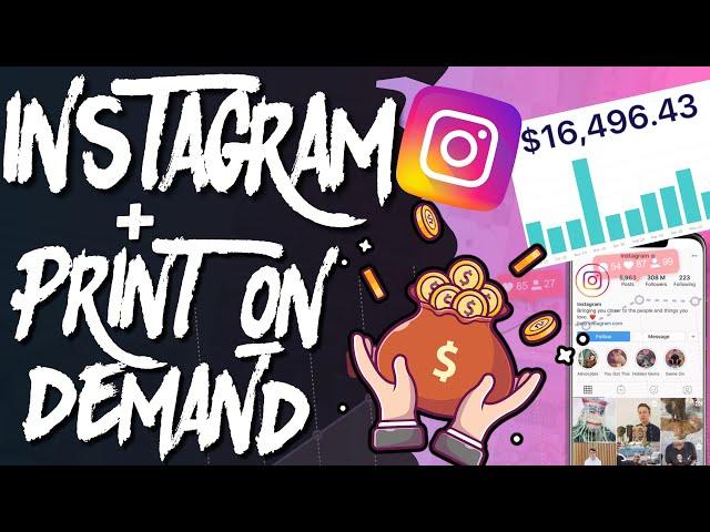 How I Use Instagram To Make Money On Redbubble/Teepublic/Merch By Amazon/ Zazzle/ Society6