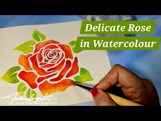 STUNNING Watercolor Roses! A Beginner's Guide to Painting Beautiful Flowers 