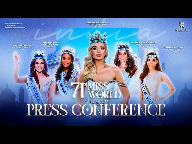 71st Miss World Pre-Event Press Conference | Delhi - India