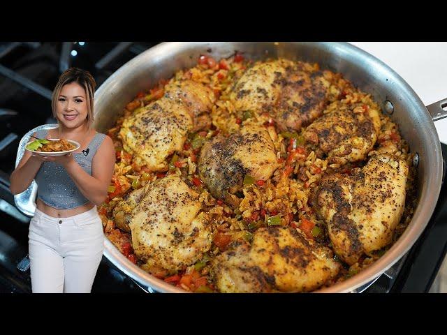 This ARROZ CON POLLO is Everyone's Favorite ONE-PAN MEAL!