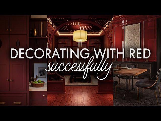 How to *actually* Decorate using the colour Red ~ Rich Red Home Decor ~ Lunar New Year Inspired! 