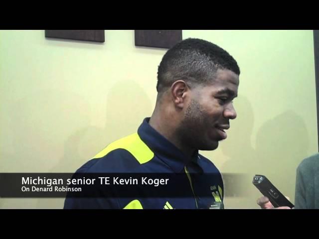 Michigan's Ryan Van Bergen, Kevin Koger, David Molk speak with media Monday