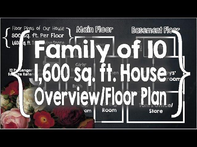 Floor Plan & House Overview ║ Large Family, Small House Organization