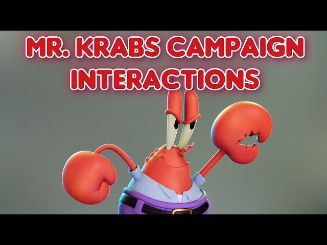 Nickelodeon All-Star Brawl 2 - Mr. Krabs Campaign Interactions