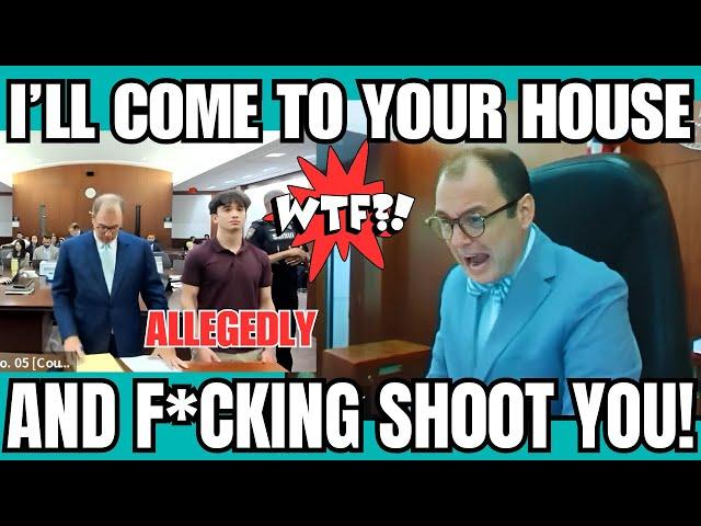 BEYOND PISSED JUDGE FLEISCHER HITS HIS BOILING POINT WITH YOUNG MAN'S THREATS!