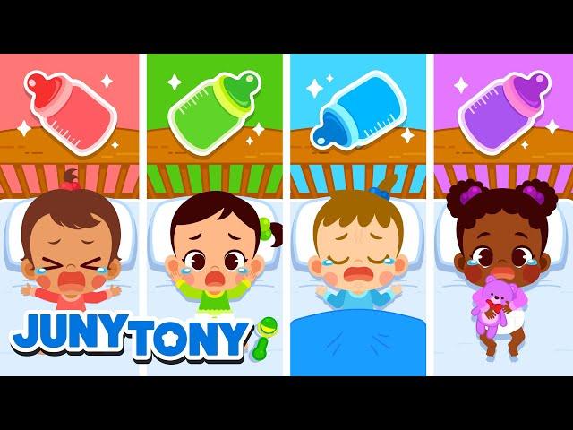 Colorful Bottle Feeding Song  | Baby Care Song | + More Kids Songs | JunyTony