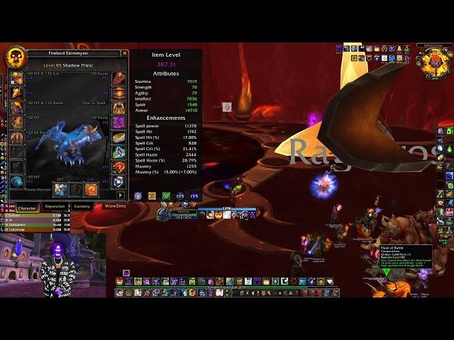 shadow priest 387 + legendary | firelands