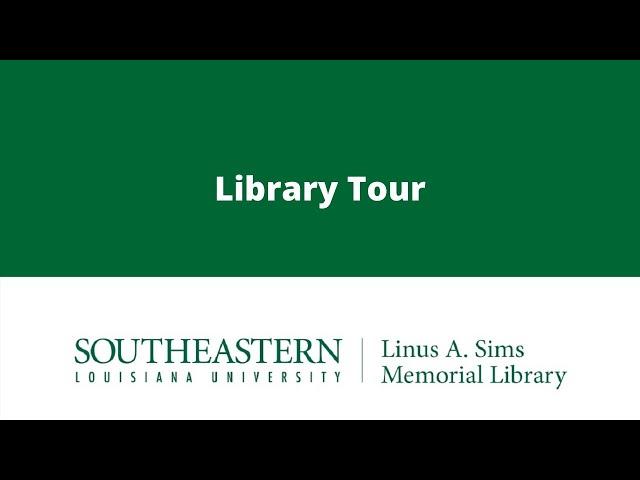 Sims Library Tour