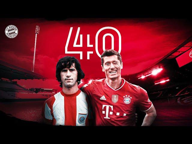 Robert Lewandowski equals Gerd Müller's 40-Goal Record!