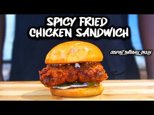 The Crispiest Spicy Southern Style Chicken Sandwich Recipe [EVER!!!]