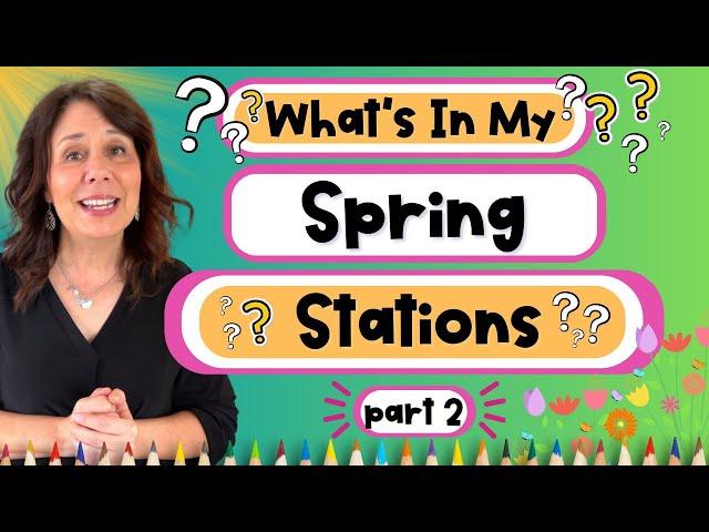 Center & Station Activities - Kindergarten/First-Grade For Independent Learning - Spring