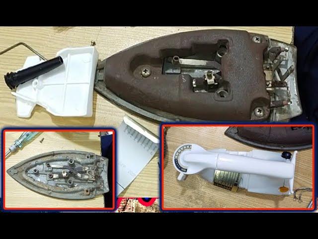 How to repair electric iron thermostat handle change Electric iron complete repairing in urdu/hindi