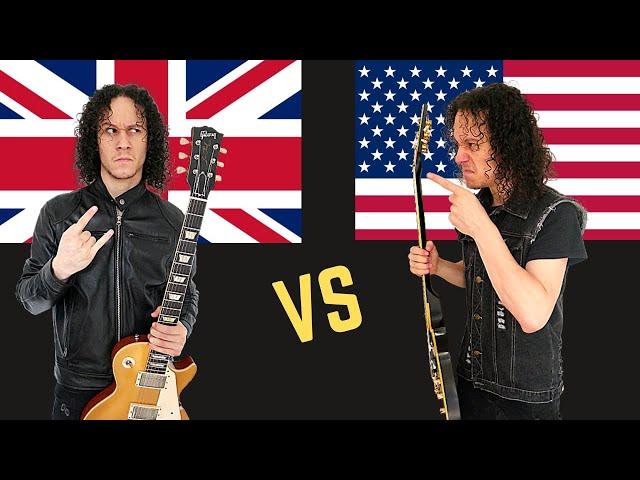 BRITISH Heavy Metal  vs Heavy Metal USA (Guitar Riffs Battle)