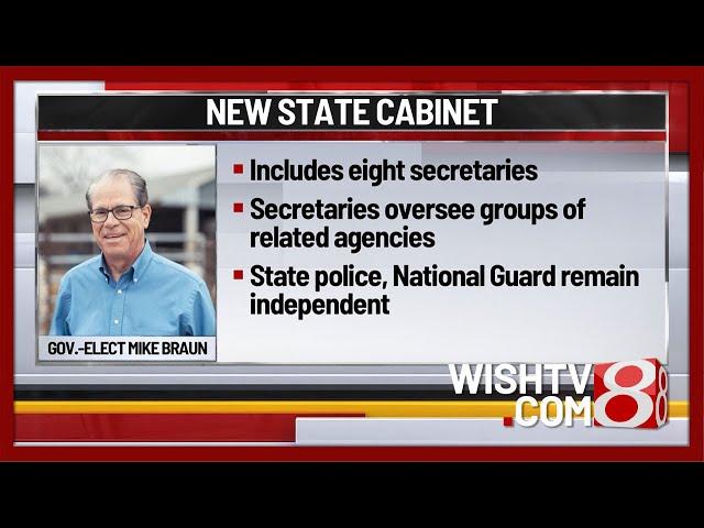 Gov.-elect Braun announces executive branch reorganization