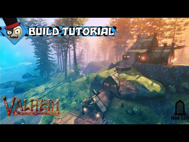 Valheim - How to Build a Cave House - With small Starter Base Tutorial