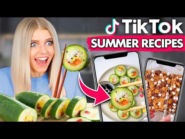 Testing TikTok's Most VIRAL Summer Recipes