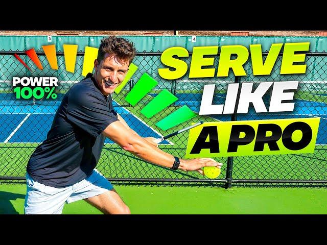 How to Serve Absolute BOMBS in Pickleball (Max Power + Spin)