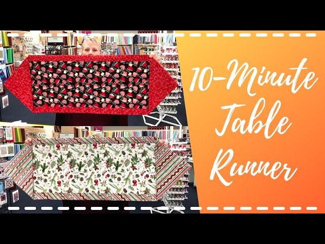 How to Make A Table Runner In 10 Minutes - Quick and Easy 10-Minute Table Runner