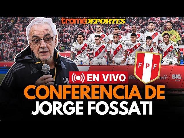 JORGE FOSSATI EN VIVO: Conferencia sobre Copa América 2024, casos Cueva y Tapia | Trome Deportes