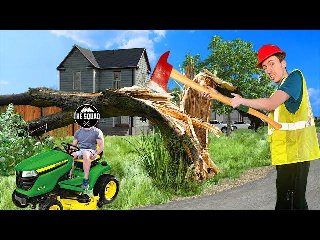 Angry Old Man Let Me Mow His Yard and This Happened! | Farm Sim 22 (w/ @SquadGamersHD )