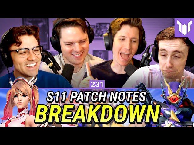 SEASON 11 PATCH NOTES LIVE REACTION! ft. Jake, Reinforce, Custa, Jaws — Plat Chat Overwatch 231