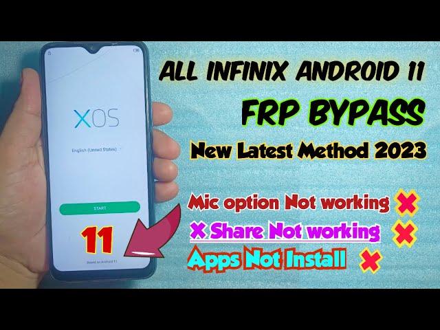Infinix Android 11 frp bypass new 2023 | All infinix android 11 google account bypass without pc |