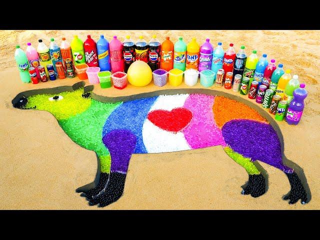 How to make Rainbow Capybara Mouse with Orbeez Colorful, Pepsi, Coca Cola, Fanta, 7up vs Mentos