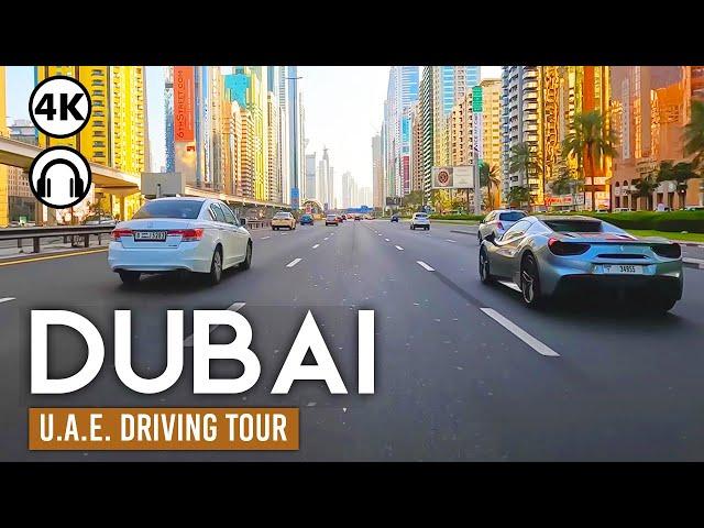 Dubai in 4K  A Drive Through Luxury and Skyscrapers