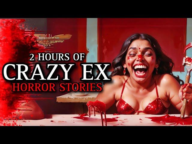 20 TRUE Disturbing Crazy Ex Horror Stories MEGA COLLECTION 4 | (#scarystories) Ambient Fireplace