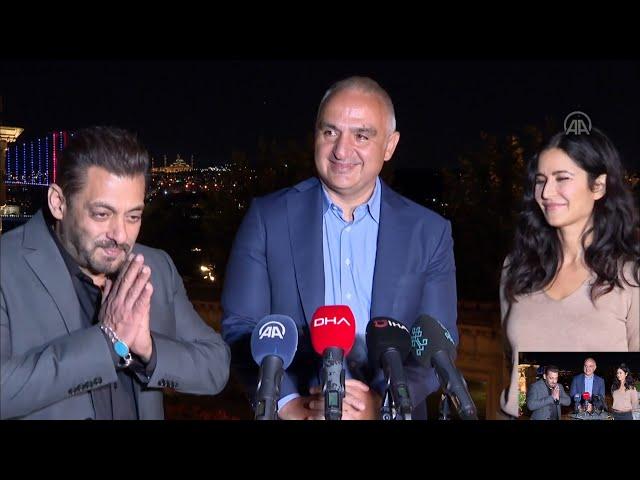 Turkey's culture minister meets top Bollywood artists Katrina Kaif, Salman Khan in Istanbul