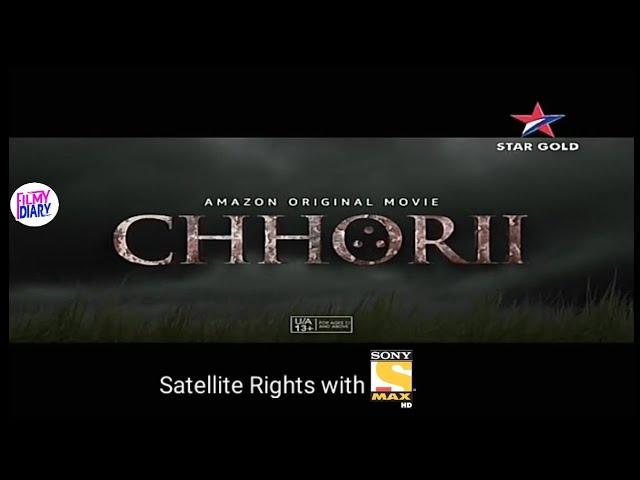 Chhorii Satellite Rights with Sony Max | Amazon prime video Promo on Star Gold Nushrat Barucha