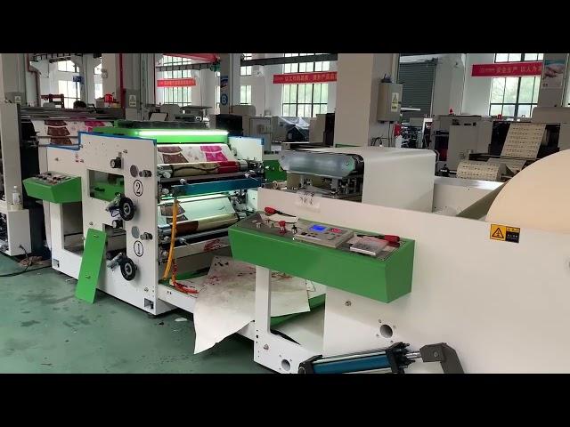 Paper cup flexo printing and punching machine 2 colors