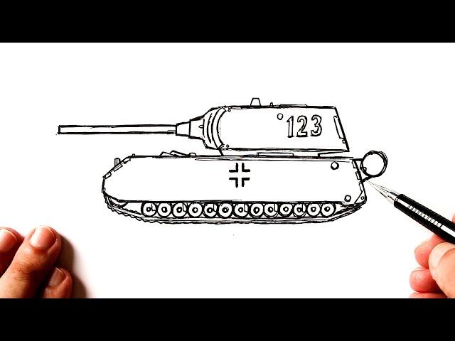 How to draw the Tank MAUS