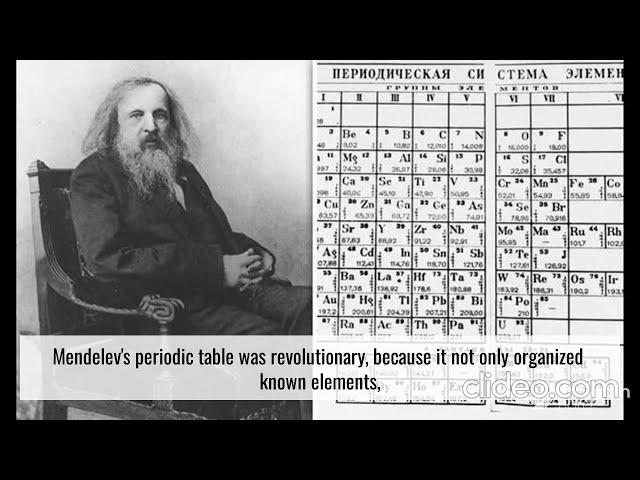 The History of the Periodic Table