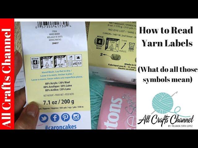 How to read yarn labels and what all those symbols mean