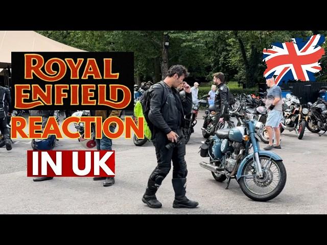 CRAZY REACTIONS ON ROYAL ENFIELD CLASSIC 500 IN UK | INDIAN IN LONDON