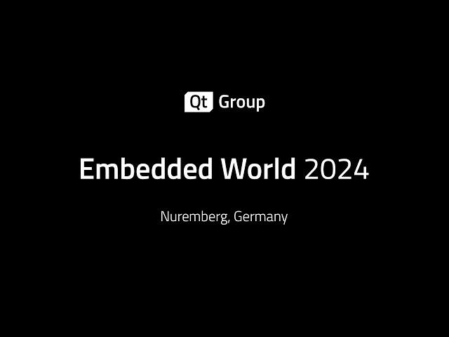 Qt Group Joins Embedded World 2024 | Qt Group