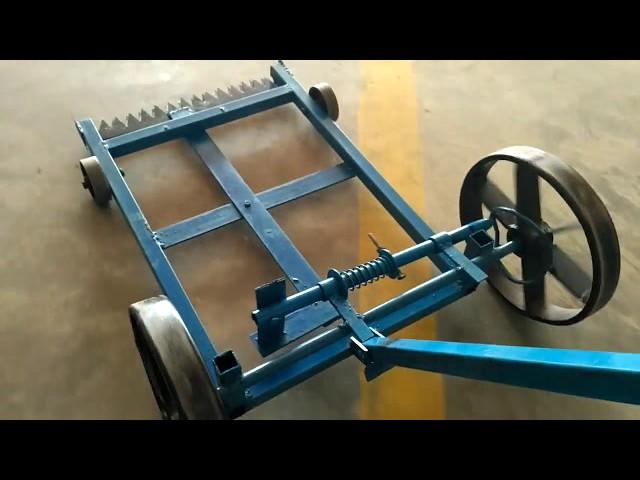 Mechanical Mini project, New manual operated grass cutter (oscillation to linear motion)