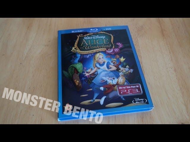 Disney Alice In Wonderland 60th Anniversary Edition Blu-ray | DVD Unboxing & Review