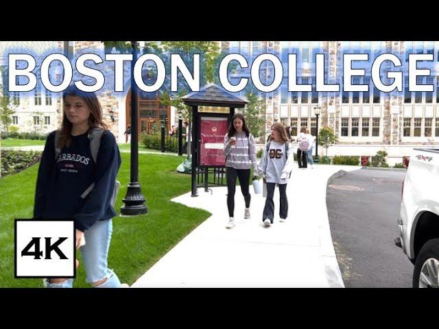 Boston College Tour · BC Campus Walk · 4K