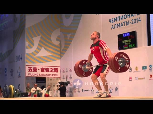 Andrei Rybakov (-85kg, Belarus) - 175kg Snatch