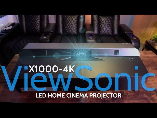 NEW ViewSonic X1000-4K LED Projector with Incredible Soundbar Full Review