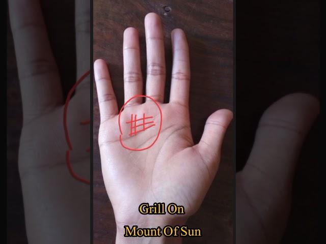 Grill On Mount Of Sun #astrology #palmanalysis #horoscope #palmreading #astrologer #palmstudy