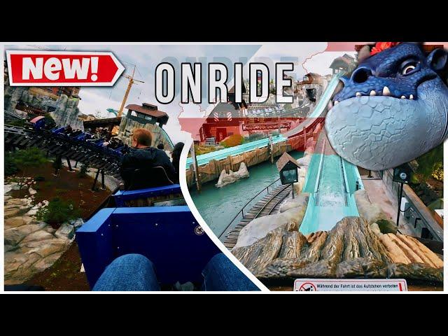 NEU 2024: Alpenexpress „ENZIAN“ und Tiroler Wildwasserbahn im Europa-Park |POV / ONRIDE 4K |