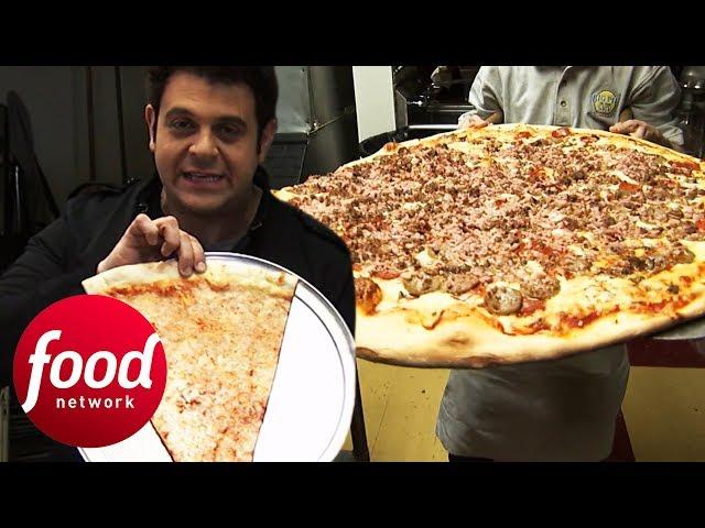 Adam Battles To Finish 30" Big Pie In The Sky Pizza Challenge | Man v Food