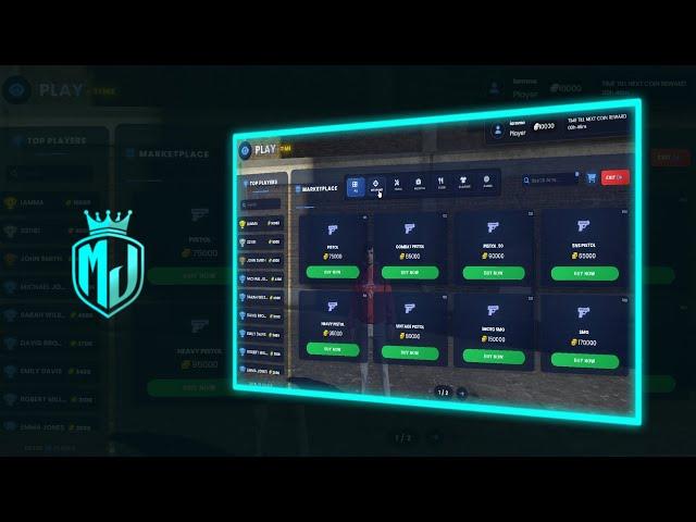 [FREE] Advanced Playtime Reward System | Coins, Shop & Leaderboards  | MJ DEVELOPMENT