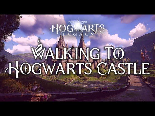 First-Person Walk To Hogwarts Castle | Harry Potter 4K Music & Ambience | Hogwarts Legacy