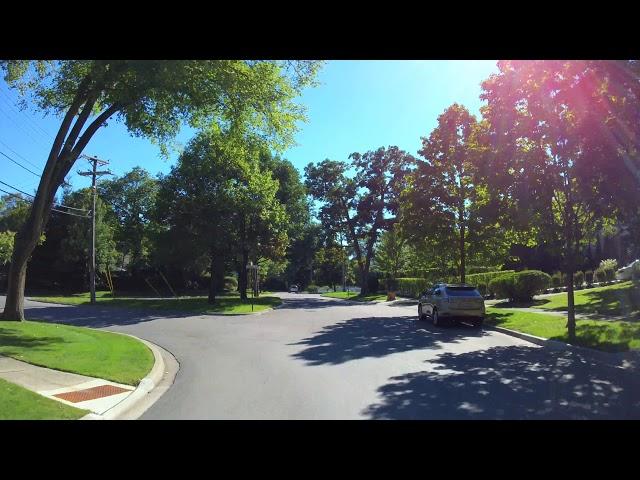 Winnetka Illinois USA driving 4K included  ( Home alone )