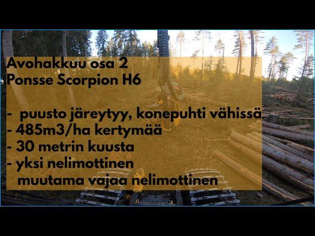 Aukkohakkuu osa 2, Ponsse Scorpion H6 SuomiFilmi