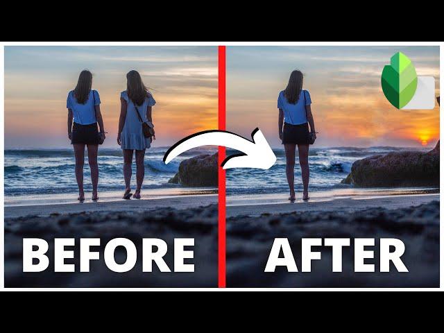 How to REMOVE A PERSON from any photo using Snapseed [iOS and Android]/ Snapseed Photo Editing